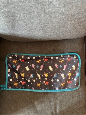 Lil Helper Space Dinos Burp Cloth